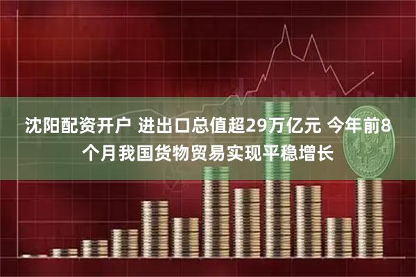 沈阳配资开户 进出口总值超29万亿元 今年前8个月我国货物贸易实现平稳增长